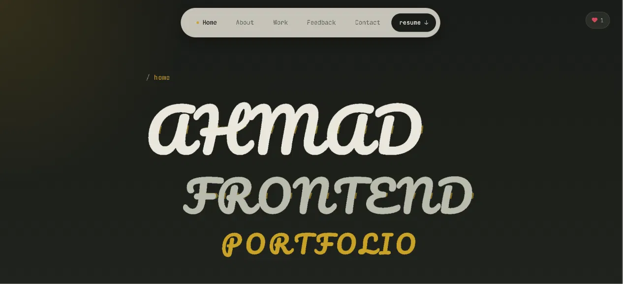 Personal Portfolio screenshot